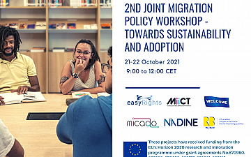 2nd Joint Migration Policy WorkShopTowards sustainability and adoption