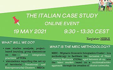 Capacity Building Workshop   Migrants’ Labour Inclusion: Activation of Network and Cluster – the Italian case study.